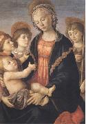 Sandro Botticelli Madonna and Child with St John and two Saints oil painting picture wholesale
